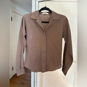 vintage 60s lady manhattan chocolate brown loop collar